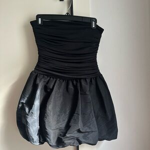 Mango Black Strapless Dress
